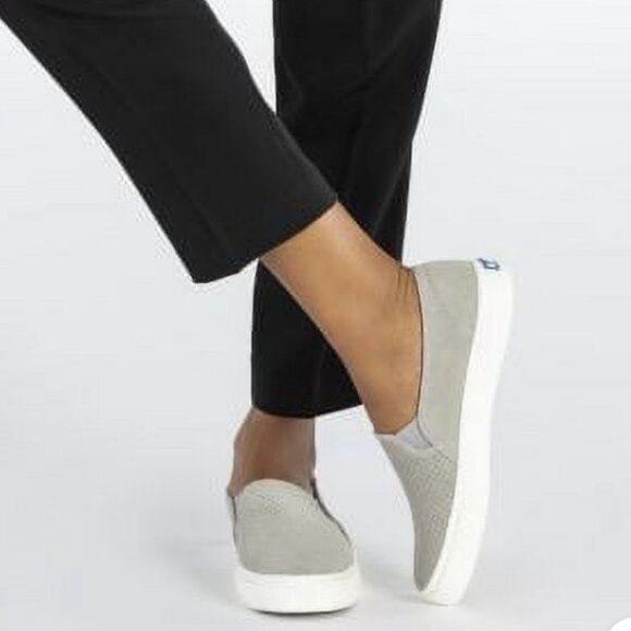 Womens Keds Double Decker Perf Suede Slip On Sneaker, Size 9.5B, Off White - Picture 11 of 11